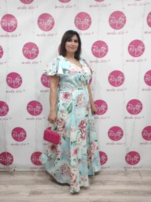 SUKIENKA PIWONIE MAXI
