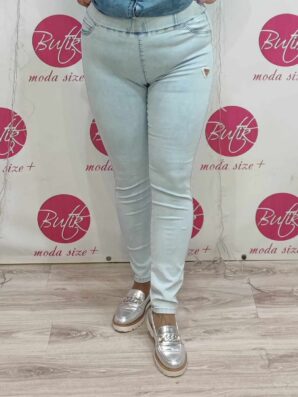 Spodnie / leginsy jeans ESPETANTO Jasny Jeans/Szary