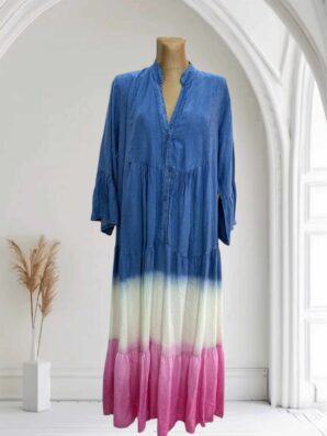 sukienka jeansowa OMBRE