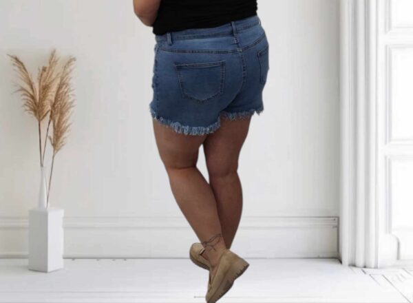 szorty jeans PRZETARCIA - obrazek 4
