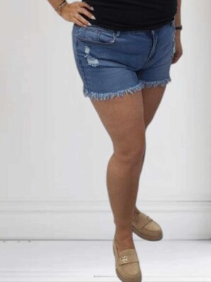 szorty jeans PRZETARCIA