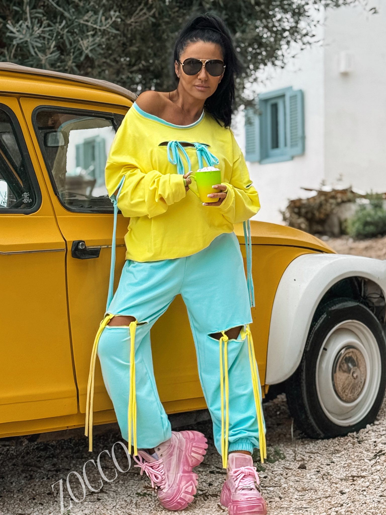 Dresy PASTEL sznureczki