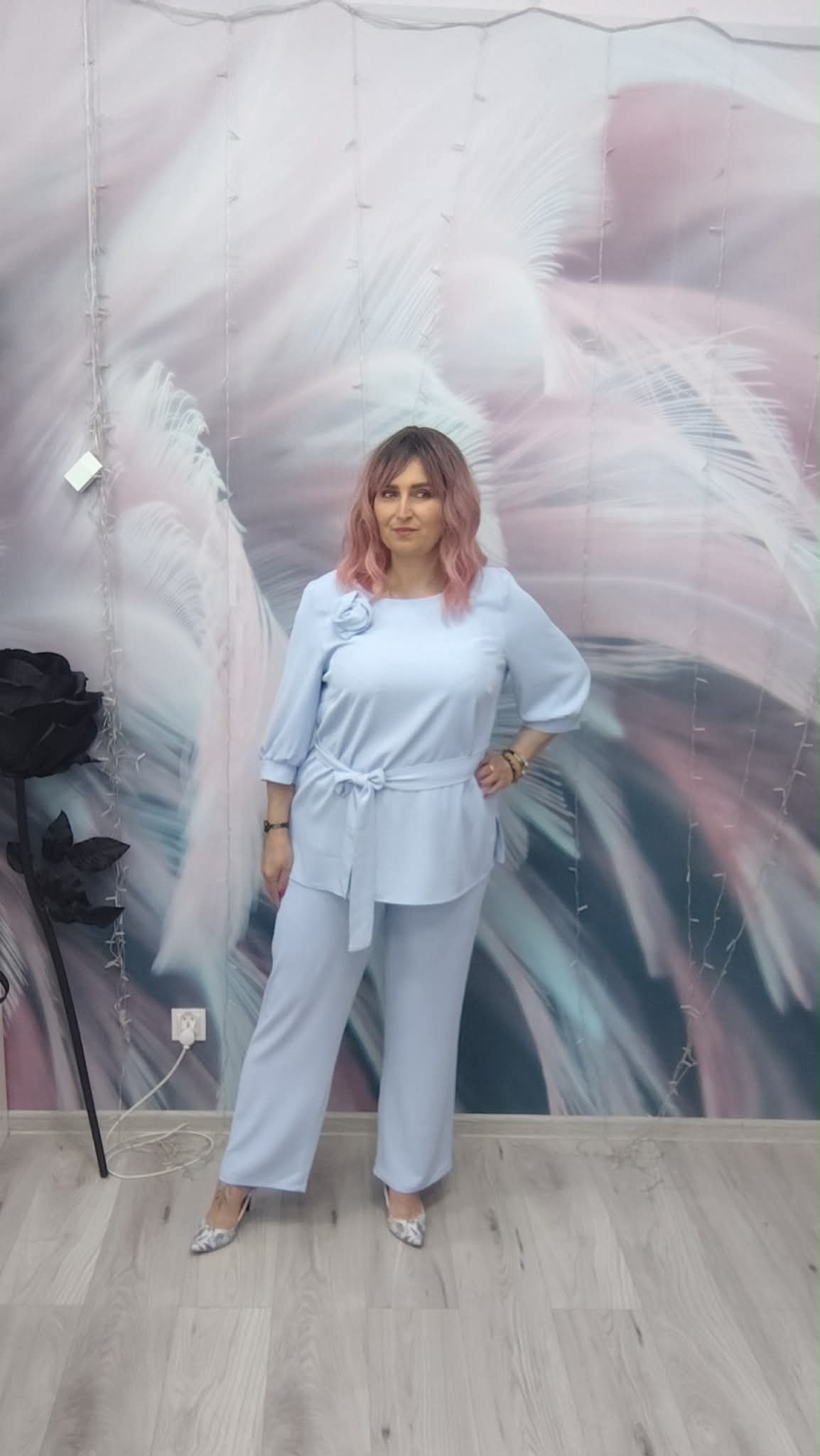 Komplet BABY BLUE RÓŻA - obrazek 2