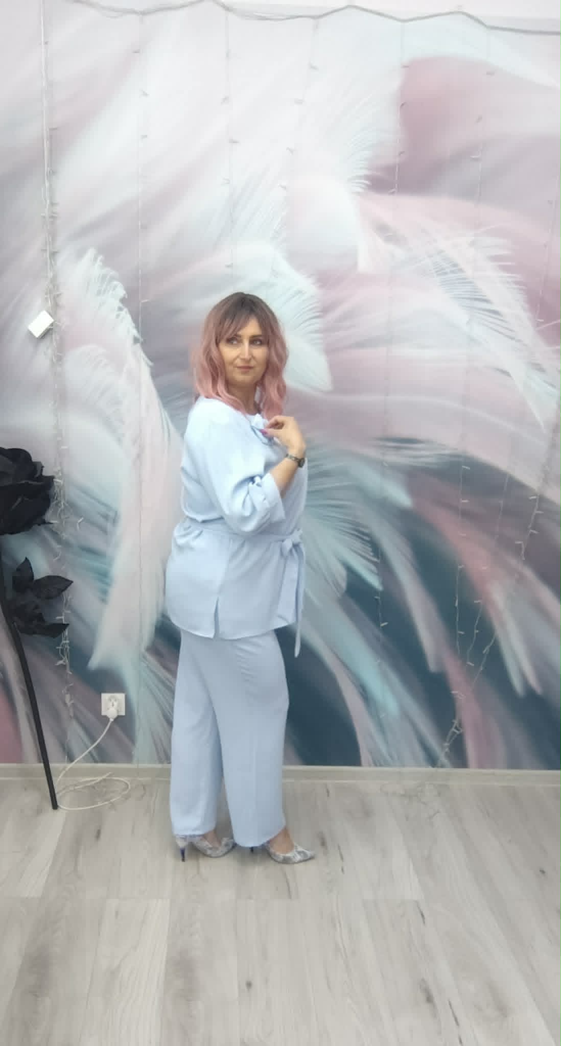 Komplet BABY BLUE RÓŻA - obrazek 3