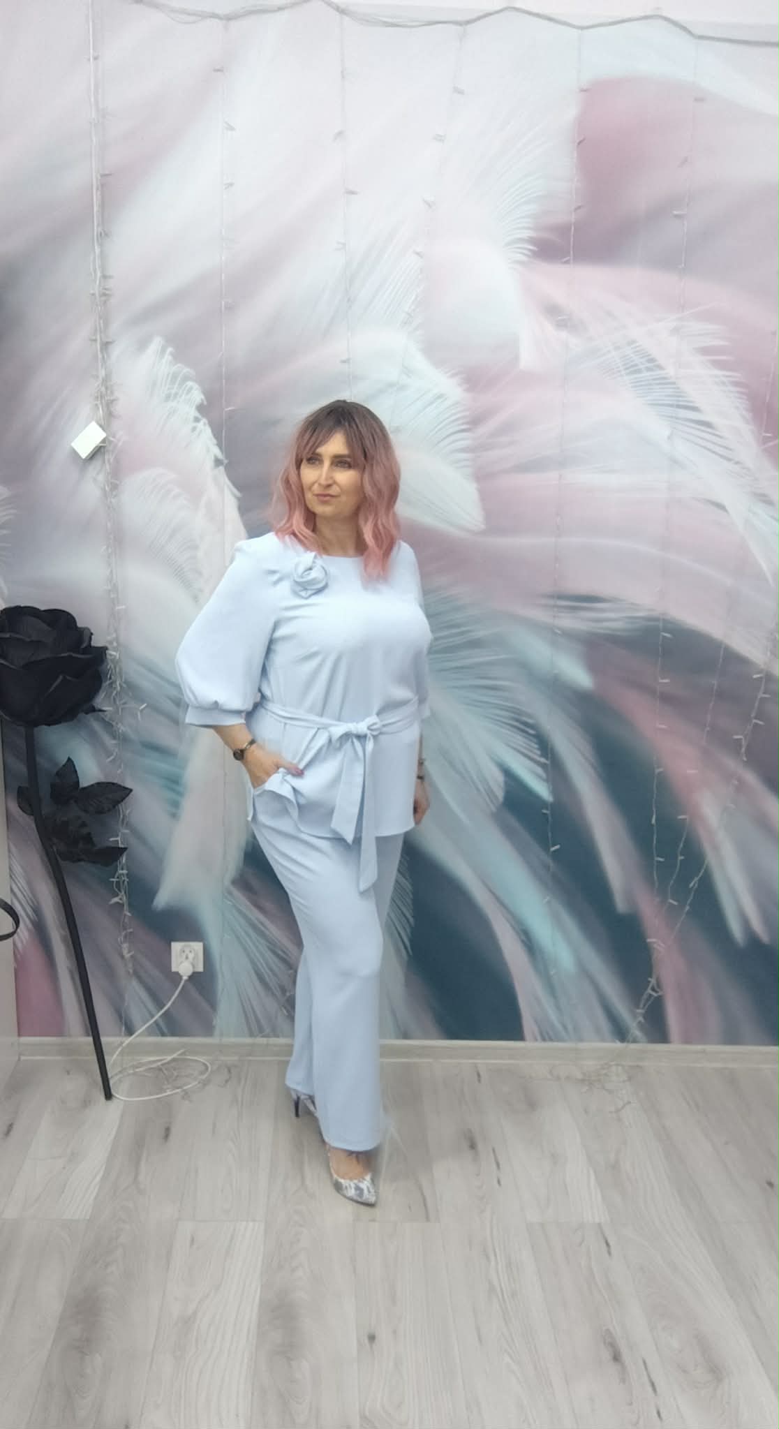 Komplet BABY BLUE RÓŻA - obrazek 4