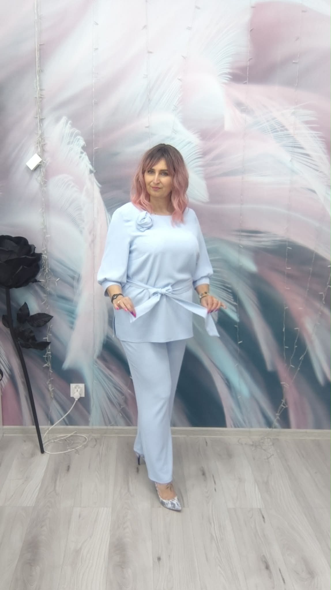 Komplet BABY BLUE RÓŻA